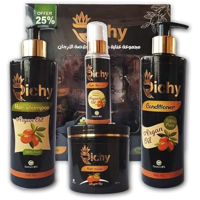 Richie After Protein Hair Care Set Shampoo Conditioner Bath Cream Serum - Image 1